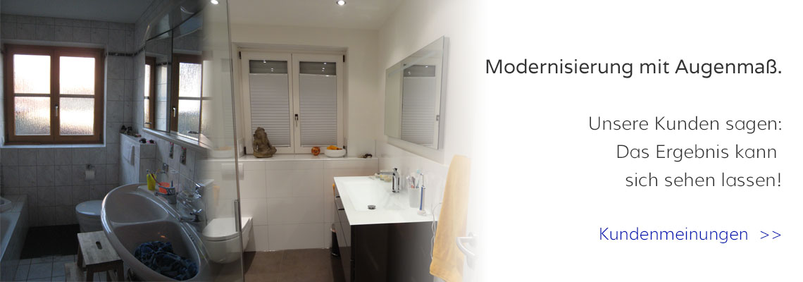 Modernisierung - Sanierung - Badsanierung